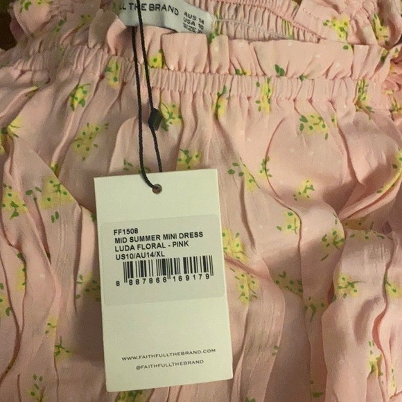 Faithfull the Brand Dress NWT Summer Mini Luda Dress New 10 - Picture 8 of 8